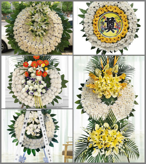 四川成都崇州市崇平镇全兴村花圈速递